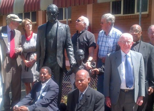 Kwa thintwa School - statue of Archbishop Denis Hurley