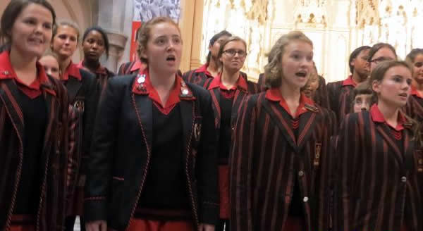 School choirs present “A song for world peace”
