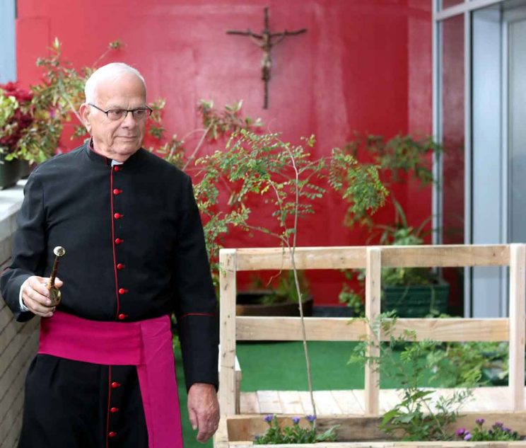 New terrace garden honours Monsignor Paul Nadal