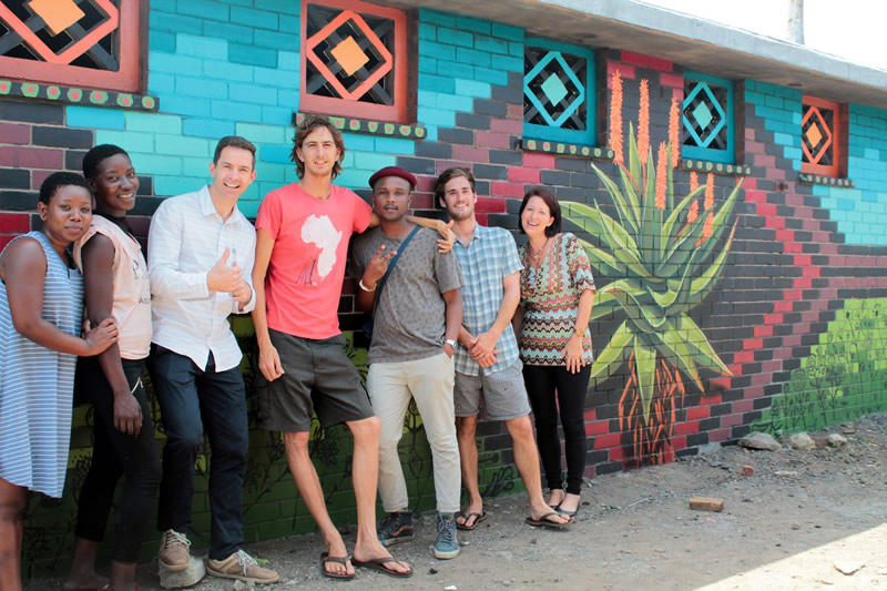 Mural for outreach clinic