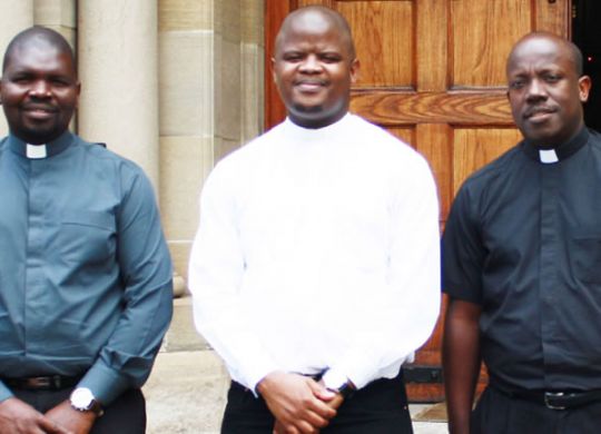 Newly ordained priests