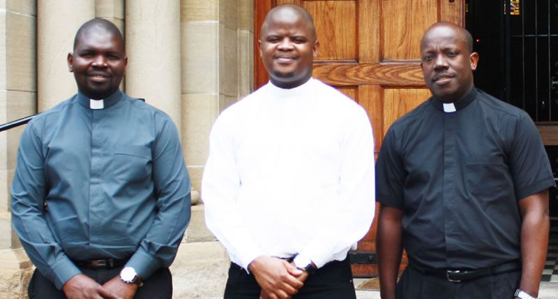 Newly ordained priests