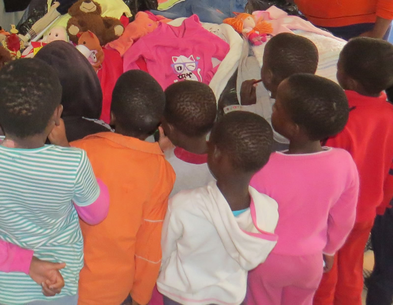Donated clothing
