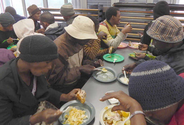 The city's poor and homeless find a nourishing meal at the Denis Hurley Centre