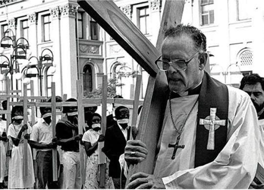 Denis Hurley leads the first Good Friday March in 1985