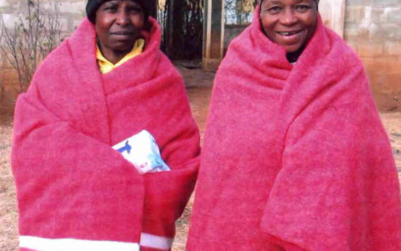 Donate winter blankets to poor people on the Missions