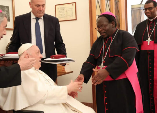 Meeting the pope