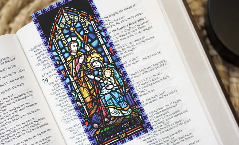 Madonna and child stained glass